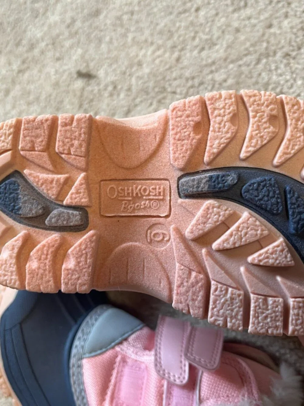 OshKosh‎ B’Gosh Pink Blue Girls Boots Size 6